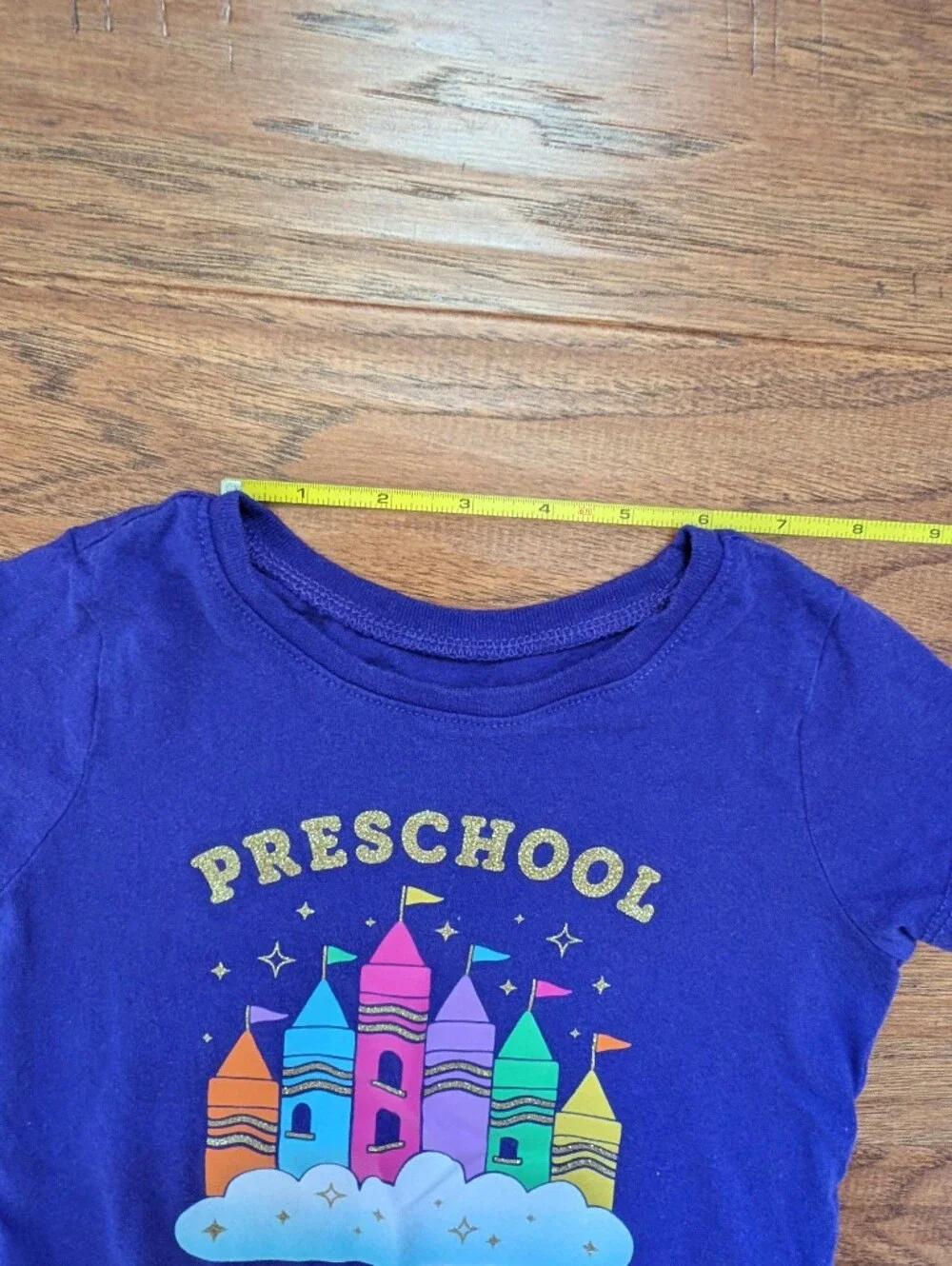 The Children's Place Girls Purple Preschool Princess Graphic Tee 5T